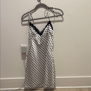 Princess Polly Black and White Polka Dot Mini Dress